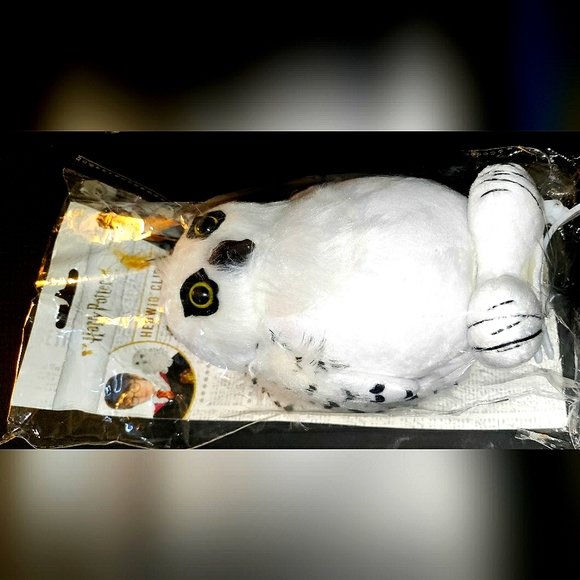 NEW Harry Potter Pince - Hedwig Owl! Appr. 7-8" inch. White Spotted Owl. Clip-On - Picture 12 of 14